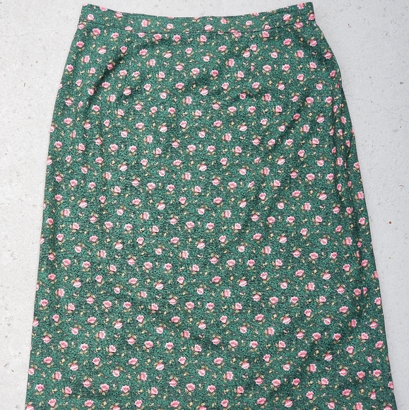 Vintage floral hand made pencil skirt - Picture 2 of 3